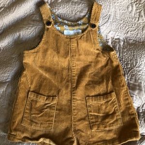 Zara Baby Girl Corduroy Overalls ( Mustard Color)